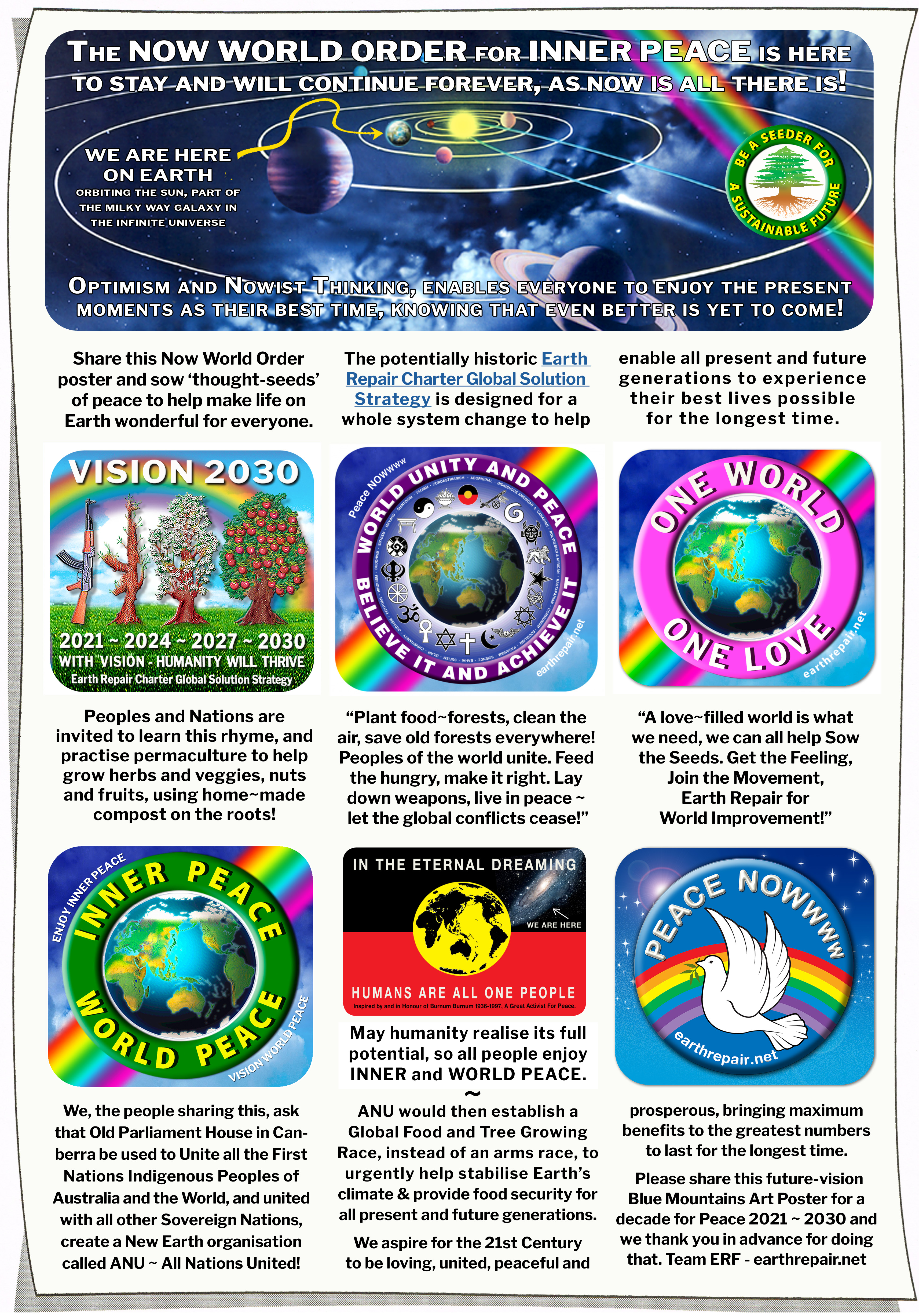 The Now World Order Poster for Inner Peace